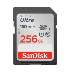 Карта памет SanDisk Ultra 256GB, SDXC, UHS-I, Class 10, до 100MB/s + Adapter