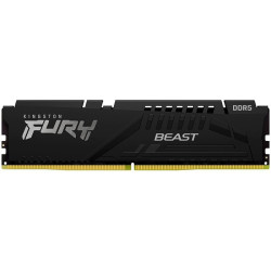 RAM памет Kingston FURY Beast Black XMP, 64GB DDR5, 6400MT/s, CL32, DIMM, Kit of 2