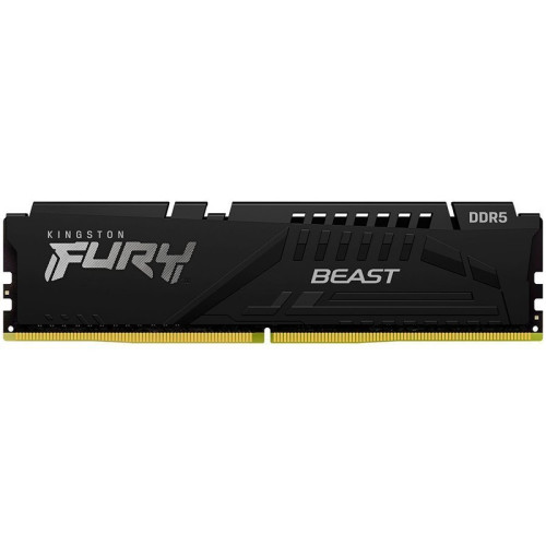 RAM памет Kingston FURY Beast Black XMP, 64GB DDR5, 6400MT/s, CL32, DIMM, Kit of 2