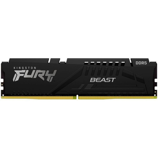 RAM памет Kingston FURY Beast Black XMP, 64GB DDR5, 6400MT/s, CL32, DIMM, Kit of 2