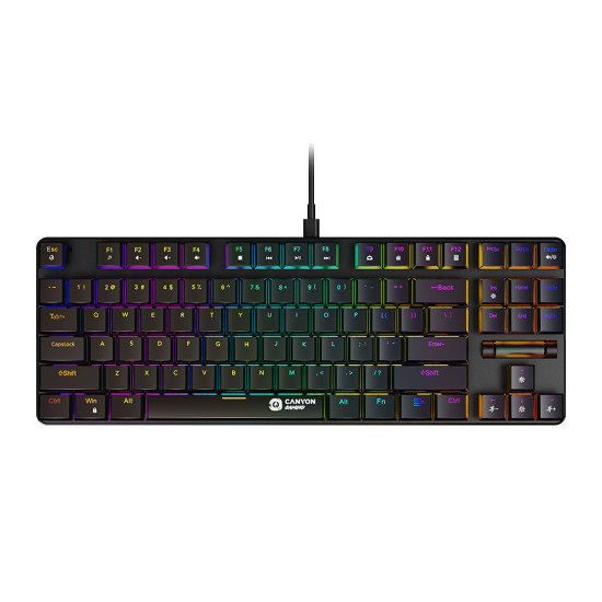 Клавиатура CANYON Cometstrike TKL GK-50, Black