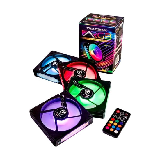 Комплект вентилатори TRENDSONIC ARGB FAN 4PCS
