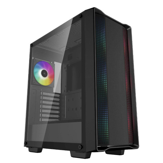 Кутия за компютър DeepCool CC560 ARGB V2, Mid Tower, Mini-ITX/Micro-ATX/ATX, 1 x USB 3.0, 1 x USB 2.0, 1 x Audio