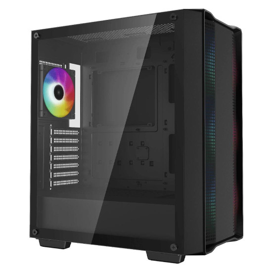 Кутия за компютър DeepCool CC560 ARGB V2, Mid Tower, Mini-ITX/Micro-ATX/ATX, 1 x USB 3.0, 1 x USB 2.0, 1 x Audio