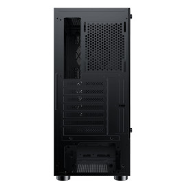 Кутия за компютър Xigmatek Duke EN49158, ATX/M-ATX/Mini ITX, USB3.0x1 + 2.0x2, Meshed + TG Frontpanel, Left TG, Front 4PCS x 24F Fan