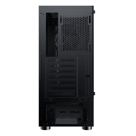 Кутия за компютър Xigmatek Duke EN49158, ATX/M-ATX/Mini ITX, USB3.0x1 + 2.0x2, Meshed + TG Frontpanel, Left TG, Front 4PCS x 24F Fan