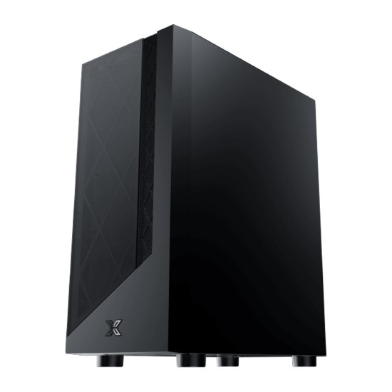 Кутия за компютър Xigmatek Duke EN49158, ATX/M-ATX/Mini ITX, USB3.0x1 + 2.0x2, Meshed + TG Frontpanel, Left TG, Front 4PCS x 24F Fan