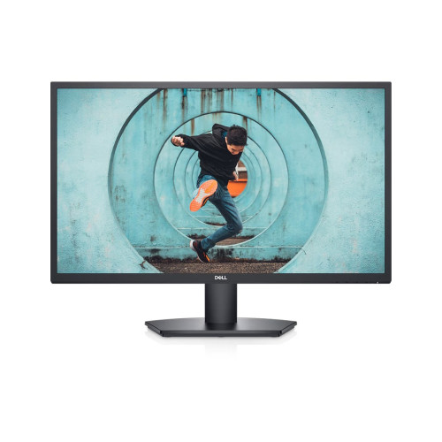 Монитор Dell SE2722H, 27 инча, FHD 1920 x 1080, 75Hz, 4ms, HDMI, VGA, FreeSync, Flicker-free, Anti-glare, Glossy Black