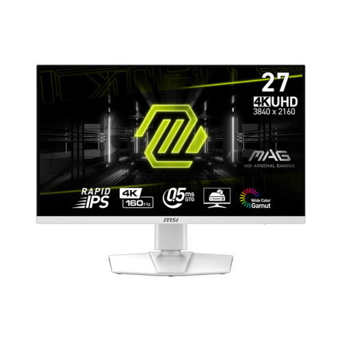 Монитор MSI MAG 274URFW, 27 инча, Rapid IPS, 3840x2160, 160Hz, 0.5ms GTG, HDR, AMD FreeSync Premium