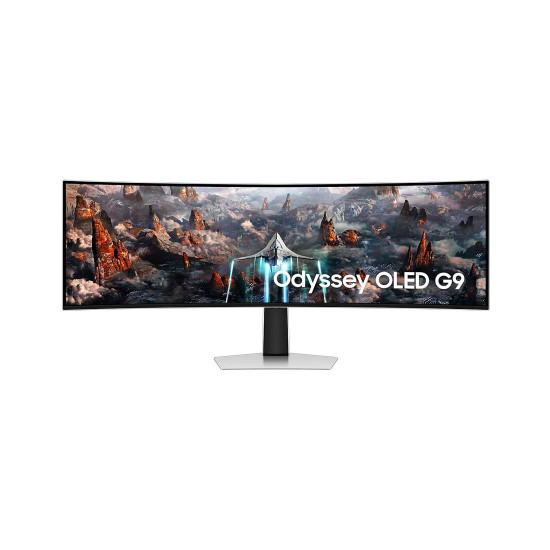 Монитор Samsung Odyssey OLED G9 G93SC, 49 инча, 240Hz, извит, Dual QHD, Speakers, LS49CG934SUX