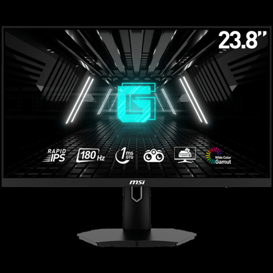 Монитор MSI G244F E2, 23.8 инча, Rapid IPS, Full HD, 180Hz, 1ms, Adaptive Sync, Night Vision, Anti-Flicker, Low Blue Light, HDMI