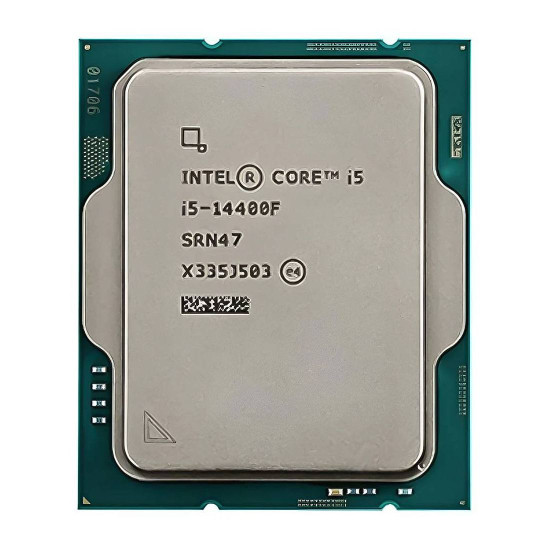 Процесор Intel Core i5-14400F, до 4.7 GHz, 20 MB кеш, LGA 1700, Tray