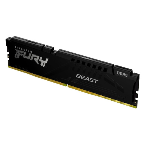 RAM памет Kingston FURY Beast Black, 8GB (1x8GB), 6000MT/s, DDR5, CL30, DIMM, Black