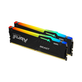 RAM памет Kingston FURY Beast RGB KF552C36BBEAK2-16, DDR5, 2x8GB, 5200MHz, CL36, DIMM, Kit of 2