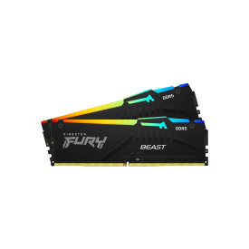 RAM памет Kingston FURY Beast RGB KF552C36BBEAK2-16, DDR5, 2x8GB, 5200MHz, CL36, DIMM, Kit of 2