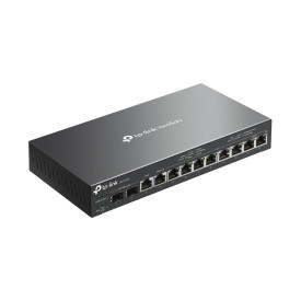 Рутер TP-Link ER7212PC Omada Gigabit VPN с PoE+, 2 x Gigabit SFP WAN/LAN, 1 x Gigabit RJ45 WAN, 1 x Gigabit RJ45 WAN/LAN, 8 x Gigabit PoE+ RJ45 LAN, 802.3at/af, 110W, 3-в-1 (Рутер, PoE+ суич, контролер)