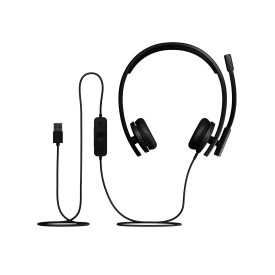 Слушалки Logitech H570e USB Stereo Headset with Noise-Cancelling Microphone, Black