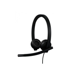 Слушалки Logitech H570e USB Stereo Headset with Noise-Cancelling Microphone, Black