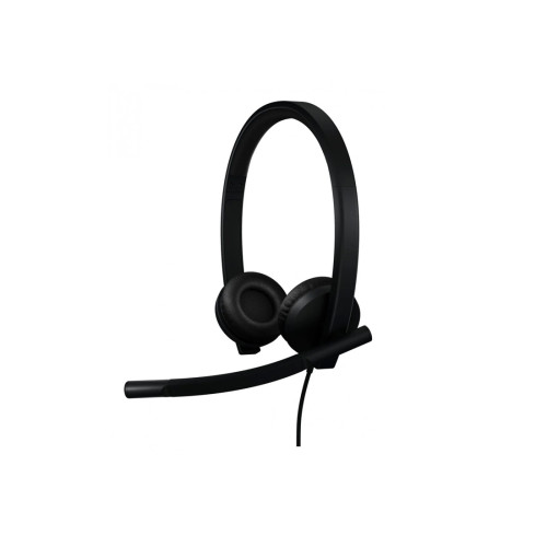 Слушалки Logitech H570e USB Stereo Headset with Noise-Cancelling Microphone, Black
