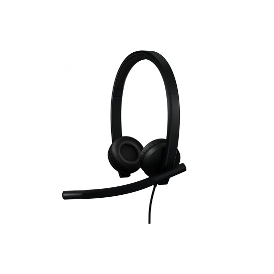 Слушалки Logitech H570e USB Stereo Headset with Noise-Cancelling Microphone, Black