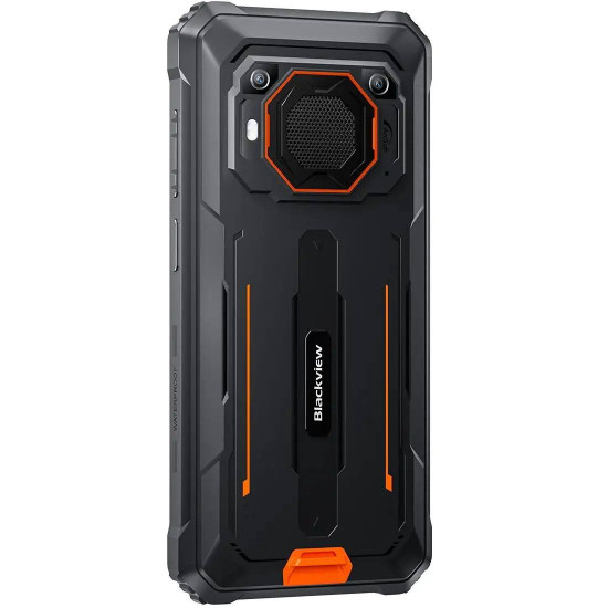 Смартфон Blackview BV6200Pro, 6.56 инча, HD+, Helio P35 (Octa-core 2.3GHz), 6GB+128GB, 13000mAh, IP68/IP69K, 8W Reverse Charging, Android 13, Orange