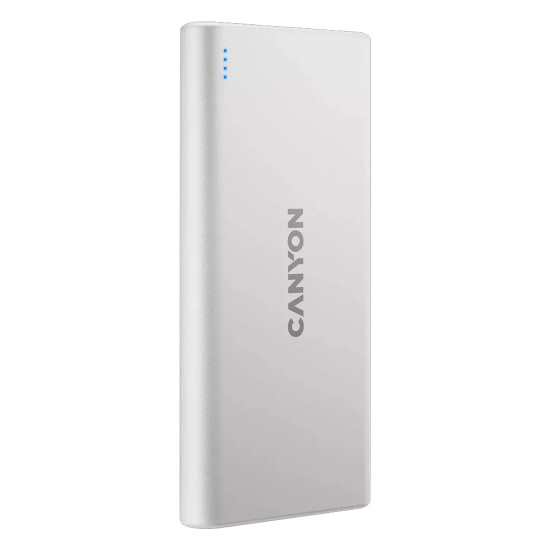 Външна батерия CANYON PB-106 - 10000 mAh, White