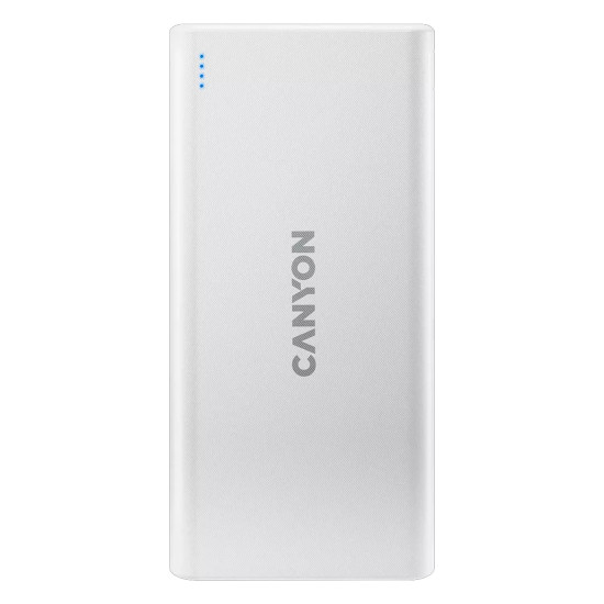 Външна батерия CANYON PB-106 - 10000 mAh, White