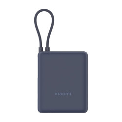Външна батерия Xiaomi, 10000 mAh, 33 W, вграден кабел, GL, Ice Blue