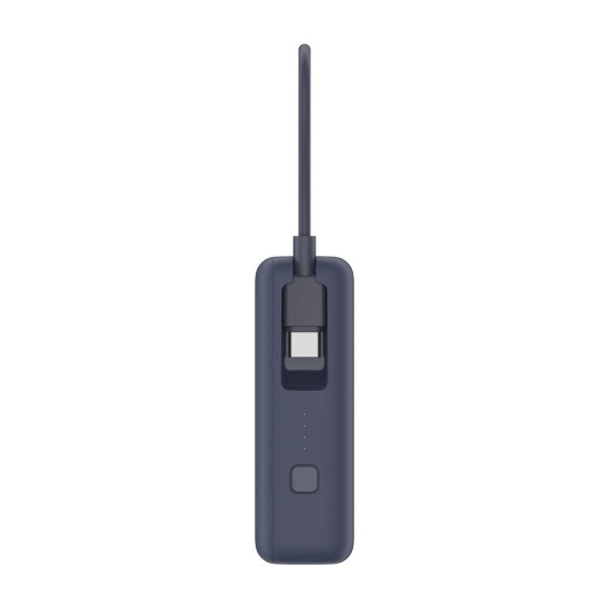 Външна батерия Xiaomi, 10000 mAh, 33 W, вграден кабел, GL, Ice Blue