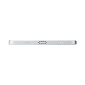Външна батерия Xiaomi UltraThin Magnetic Power Bank, 5000 mAh, 15 W, магнитна, Glacier Silver