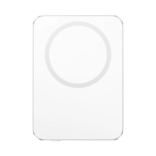 Външна батерия Xiaomi UltraThin Magnetic Power Bank, 5000 mAh, 15 W, магнитна, Glacier Silver