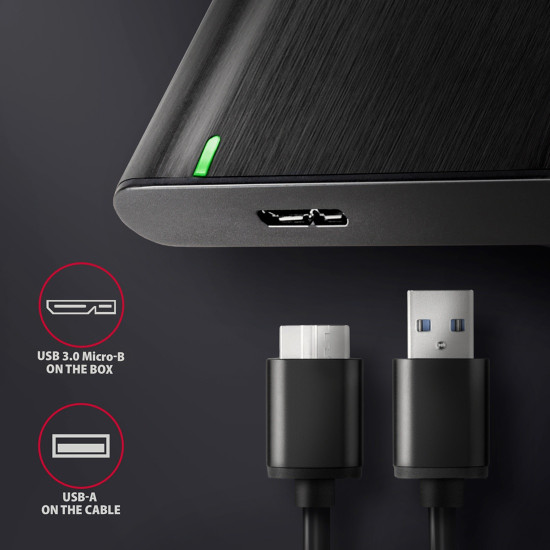 Външна кутия за диск AXAGON EE25-A6M USB3.0, SATA 6G, 2.5 инча HDD/SSD