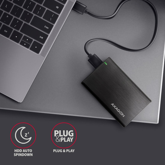 Външна кутия за диск AXAGON EE25-A6M USB3.0, SATA 6G, 2.5 инча HDD/SSD