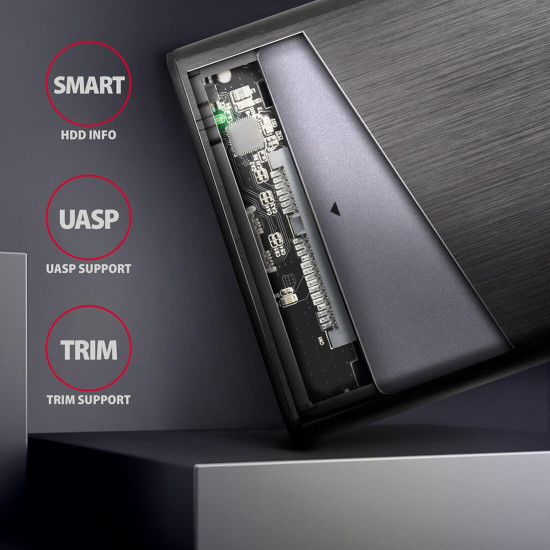 Външна кутия за диск AXAGON EE25-A6M USB3.0, SATA 6G, 2.5 инча HDD/SSD