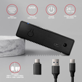 Външна кутия за диск AXAGON EE35-GTR, USB-C, 5Gbps, 3.5 инча HDD