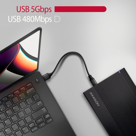 Външна кутия за диск AXAGON EE35-GTR, USB-C, 5Gbps, 3.5 инча HDD