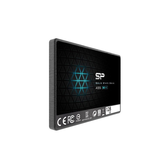Вътрешен SSD диск Silicon Power Ace A55, SATA III, 2.5 инча, 128GB – SP128GBSS3A55S25