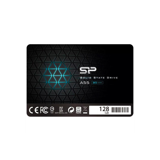 Вътрешен SSD диск Silicon Power Ace A55, SATA III, 2.5 инча, 128GB – SP128GBSS3A55S25