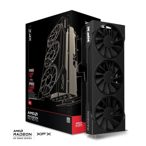 Видеокарта XFX Swift AMD Radeon RX 9070 OC Triple Fan Gaming Edition, 16GB GDDR6, 256bit, PCIe 5.0, 1xHDMI, 3xDP
