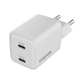 Зарядно CANYON CU35CC GaN, 35W, 2xPD, EU, White