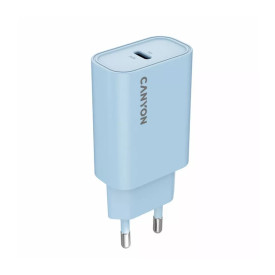 Зарядно Canyon OnCharge 30CL, PD, 30W, USB-C x 1, EU стандарт, Blue