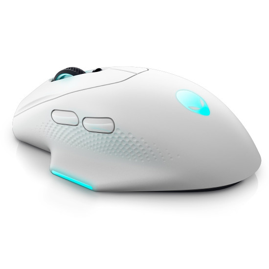 Безжична мишка Alienware Wireless Gaming Mouse, AW620M, Lunar Light