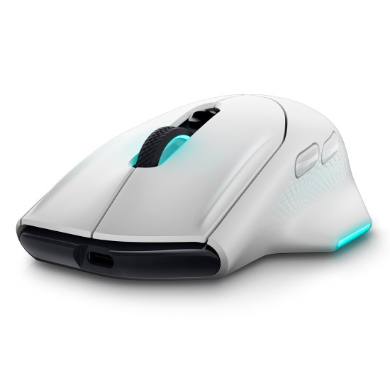Безжична мишка Alienware Wireless Gaming Mouse, AW620M, Lunar Light