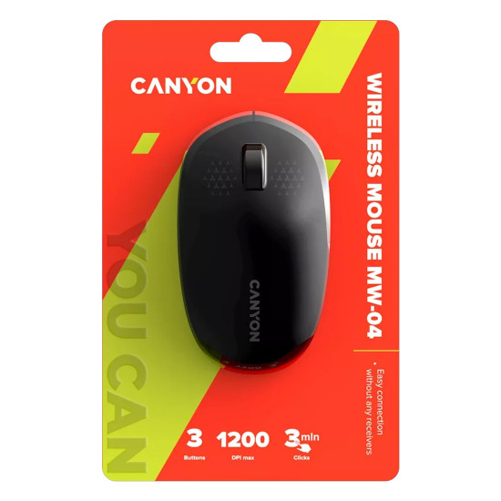 Безжична мишка CANYON MW-04, Black