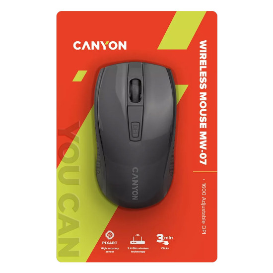 Безжична мишка CANYON MW-7, Black