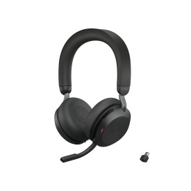 Безжични слушалки Jabra Evolve2 75 Stereo, Bluetooth, USB-C, ANC, Black