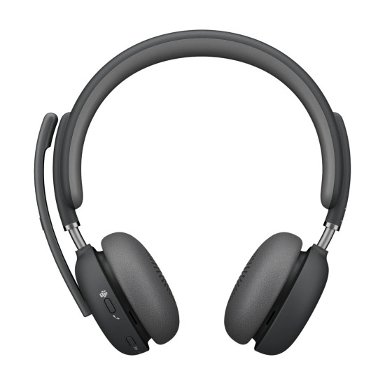 Безжични слушалки Logitech Zone Wireless 2, Bluetooth 5.2, USB-C, USB-A, Graphite