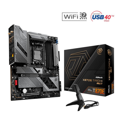 Дънна платка ASRock X870E Taichi Lite, AM5, 4x DDR5, 2x PCIe 5.0 x16