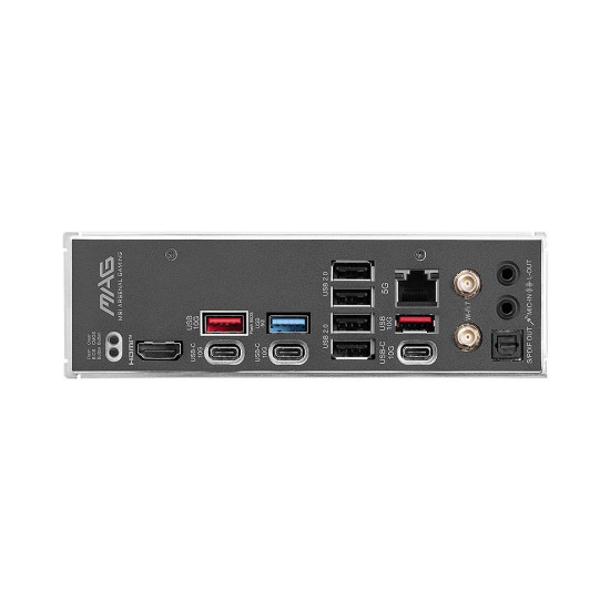 Дънна платка MSI MAG B850 TOMAHAWK MAX WIFI II, ATX, AM5, DDR5, 3 x PCIe 3.0 x16, 4 x M.2, 4 x USB 2.0, 5G LAN, Wi-Fi 7, Bluetooth