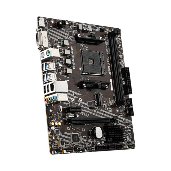 Дънна платка MSI Main Board Desktop A520M-A PRO, mATX, A520, Socket AM4, 2x DDR4, 1x PCIe 3.0 x16